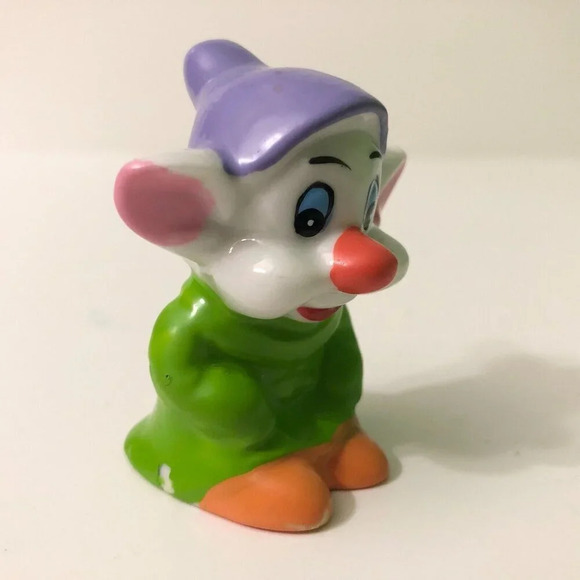 Disney Dopey Dwarf  Figurine Snow White 2.5 Inch Tall Figure Unmarked - Picture 11 of 12